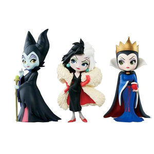 Planet Gates without box 3pcs/set Q posket Petit Villains Maleficent Vinyl Action Figure Collection Model Doll Toys for Children Christmas Gift