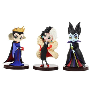 Planet Gates without box 3pcs/set Q posket Petit Villains Maleficent Vinyl Action Figure Collection Model Doll Toys for Children Christmas Gift