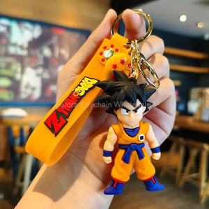 Planet Gates WJ001D1 New Anime Dragon Ball Keychain Z Super Saiyan Son Goku Bulma Broly Piccolo Majin Buu Series Car Pendant Keyring Kids Toys Gifts