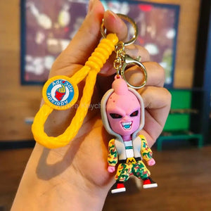 Planet Gates WJ001D15 New Anime Dragon Ball Keychain Z Super Saiyan Son Goku Bulma Broly Piccolo Majin Buu Series Car Pendant Keyring Kids Toys Gifts