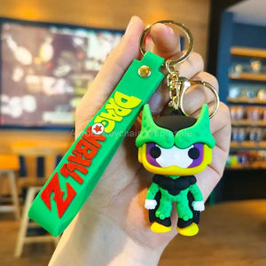 Planet Gates WJ001D19 New Anime Dragon Ball Keychain Z Super Saiyan Son Goku Bulma Broly Piccolo Majin Buu Series Car Pendant Keyring Kids Toys Gifts