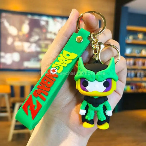 Planet Gates WJ001D19 New Anime Dragon Ball Keychain Z Super Saiyan Son Goku Bulma Broly Piccolo Majin Buu Series Car Pendant Keyring Kids Toys Gifts