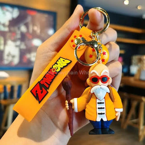 Planet Gates WJ001D2 Children Anime Dragon Ball Keychain Z Super Saiyan Son Goku Bulma Broly Piccolo Majin Buu Series Car Pendant Keyring Toys Gifts