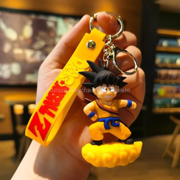 Planet Gates WJ001D36 New Anime Dragon Ball Keychain Z Super Saiyan Son Goku Bulma Broly Piccolo Majin Buu Series Car Pendant Keyring Kids Toys Gifts