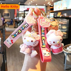 Planet Gates WJ046C5 Sanrio Hello Kitty My Melody Kuromi Cinnamoroll Kawaii Fashion Keychain Boy Girl Bag Pendant Cute Doll Child Toys Birthday Gifts