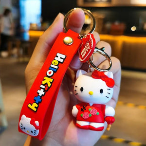 Planet Gates WJ046C5 Sanrio Hello Kitty My Melody Kuromi Cinnamoroll Kawaii Fashion Keychain Boy Girl Bag Pendant Cute Doll Child Toys Birthday Gifts