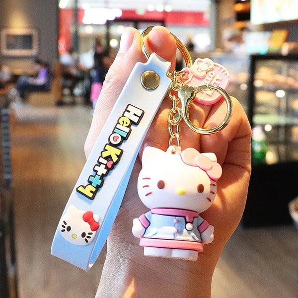 Planet Gates WJ046C5 Sanrio Hello Kitty My Melody Kuromi Cinnamoroll Kawaii Fashion Keychain Boy Girl Bag Pendant Cute Doll Child Toys Birthday Gifts