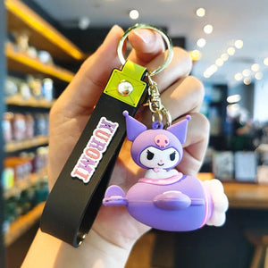 Planet Gates WJ046C5 Sanrio Hello Kitty My Melody Kuromi Cinnamoroll Kawaii Fashion Keychain Boy Girl Bag Pendant Cute Doll Child Toys Birthday Gifts