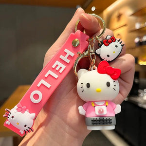 Planet Gates WJ046C5 Sanrio Hello Kitty My Melody Kuromi Cinnamoroll Kawaii Fashion Keychain Boy Girl Bag Pendant Cute Doll Child Toys Birthday Gifts