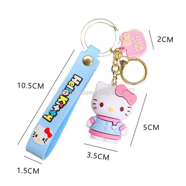Planet Gates WJ046C5 Sanrio Hello Kitty My Melody Kuromi Cinnamoroll Kawaii Fashion Keychain Boy Girl Bag Pendant Cute Doll Child Toys Birthday Gifts