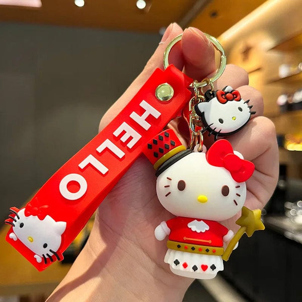 Planet Gates WJ046C5 Sanrio Hello Kitty My Melody Kuromi Cinnamoroll Kawaii Fashion Keychain Boy Girl Bag Pendant Cute Doll Child Toys Birthday Gifts