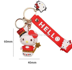 Planet Gates WJ046C5 Sanrio Hello Kitty My Melody Kuromi Cinnamoroll Kawaii Fashion Keychain Boy Girl Bag Pendant Cute Doll Child Toys Birthday Gifts