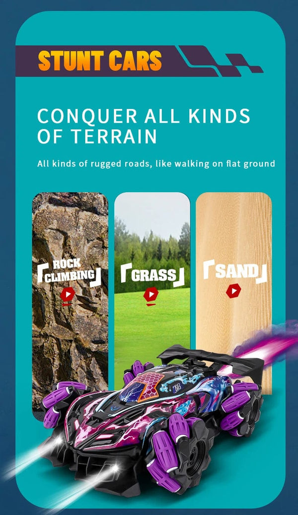 Planet Gates WLtoys F1 RC Drift Car With Music Led Lights 2.4G Glove Gesture Radio Remote Control Spray Stunt Cars 4WD Electric Children Toys