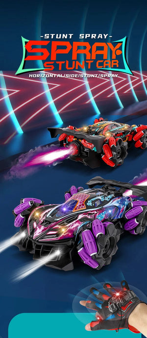 Planet Gates WLtoys F1 RC Drift Car With Music Led Lights 2.4G Glove Gesture Radio Remote Control Spray Stunt Cars 4WD Electric Children Toys
