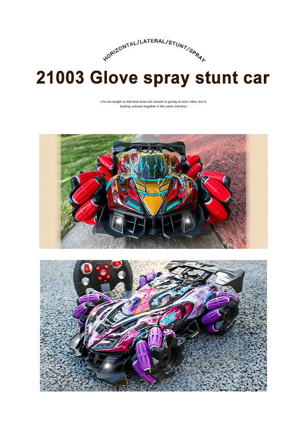 Planet Gates WLtoys F1 RC Drift Car With Music Led Lights 2.4G Glove Gesture Radio Remote Control Spray Stunt Cars 4WD Electric Children Toys