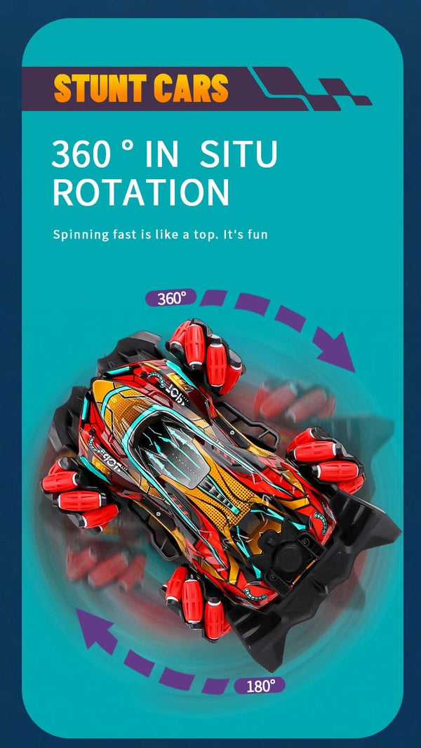 Planet Gates WLtoys F1 RC Drift Car With Music Led Lights 2.4G Glove Gesture Radio Remote Control Spray Stunt Cars 4WD Electric Children Toys