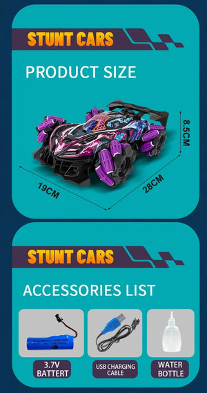 Planet Gates WLtoys F1 RC Drift Car With Music Led Lights 2.4G Glove Gesture Radio Remote Control Spray Stunt Cars 4WD Electric Children Toys
