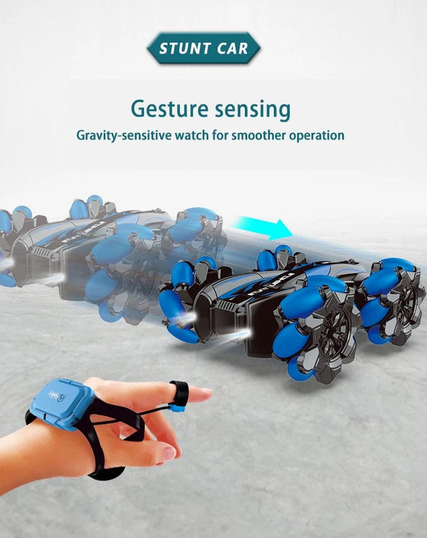 Planet Gates WLtoys F1 RC Drift Car With Music Led Lights 2.4G Glove Gesture Radio Remote Control Spray Stunt Cars 4WD Electric Children Toys