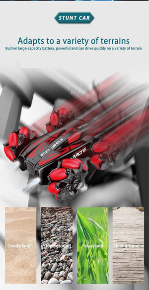 Planet Gates WLtoys F1 RC Drift Car With Music Led Lights 2.4G Glove Gesture Radio Remote Control Spray Stunt Cars 4WD Electric Children Toys