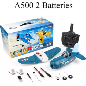 Planet Gates WLtoys F4U A500 4Ch 6G/3D Stunt Plane Six Axis Stability Remote Control Airplane Electric RC Aircraft Drone Outdoor Toys
