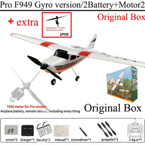 Planet Gates WLtoys F949 2.4G 3D6G 3Ch RC Airplane Fixed Wing Plane Outdoor Toys Drone RTF Upgrade Version Digital Servo F949S With Gyroscope