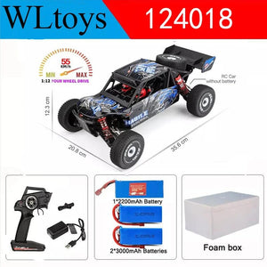 Planet Gates Wltoys New 124017-V8 1/12 2.4G Racing RC Cars 4WD Brushless Motor 75Km/H High Speed Remote Control Off-road Drift Toys For Aduit