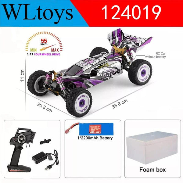 Planet Gates Wltoys New 124017-V8 1/12 2.4G Racing RC Cars 4WD Brushless Motor 75Km/H High Speed Remote Control Off-road Drift Toys For Aduit