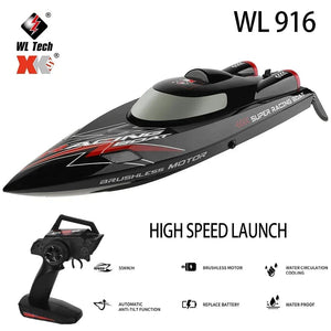 Planet Gates WLtoys WL916 WL915-A RC Boat 2.4Ghz 55KM/H Brushless High Speed Racing Ship 2200mAh Remote Control Speedboat Toys For Adults