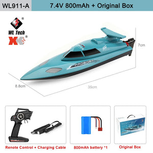 Planet Gates WLtoys WL916 WL915-A RC Boat 2.4Ghz 55KM/H Brushless High Speed Racing Ship 2200mAh Remote Control Speedboat Toys For Adults