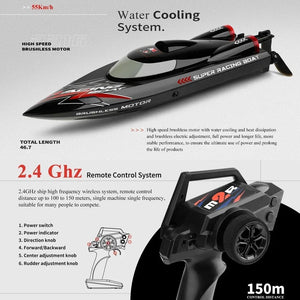 Planet Gates WLtoys WL916 WL915-A RC Boat 2.4Ghz 55KM/H Brushless High Speed Racing Ship 2200mAh Remote Control Speedboat Toys For Adults