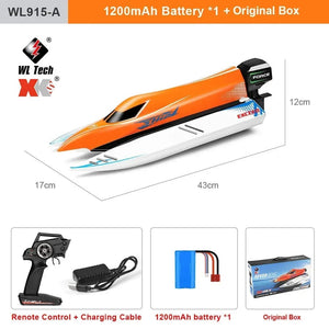 Planet Gates WLtoys WL916 WL915-A RC Boat 2.4Ghz 55KM/H Brushless High Speed Racing Ship 2200mAh Remote Control Speedboat Toys For Adults