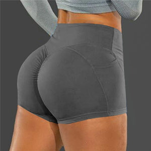 Planet Gates Women Gym Shorts High Waist Push Up Cycling Sport Leggings Phone Pockets For Femme Running Fitness Trainning Yoga Short Pants