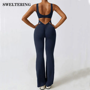 Planet Gates Women Jumpsuits One-Piece Yoga Suit Dance Belly Tightening Fitness Workout Set Stretch Bodysuit Gym Clothes Push Up Sportswear