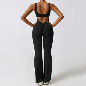 Planet Gates Women Jumpsuits One-Piece Yoga Suit Dance Belly Tightening Fitness Workout Set Stretch Bodysuit Gym Clothes Push Up Sportswear