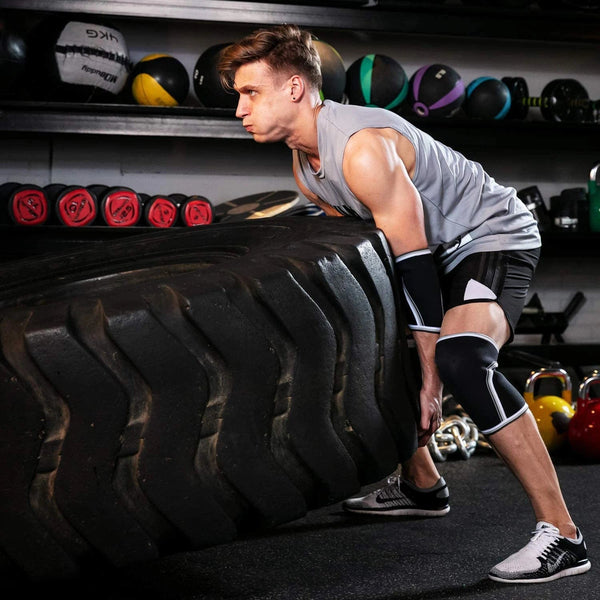 Planet Gates Women Men Teens 7mm Neoprene Sport Knee Pads Compression Weightlifting Pressured Crossfit Training Knee Pads Support Custom Logo