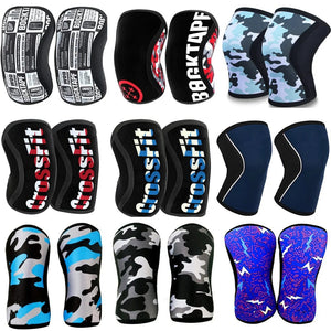 Planet Gates Women Men Teens 7mm Neoprene Sport Knee Pads Compression Weightlifting Pressured Crossfit Training Knee Pads Support Custom Logo