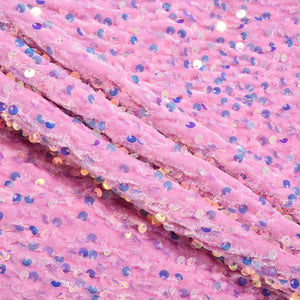 Planet Gates Women'S Backless Sexy Halter Dress Solid Sequin Wedding Bridesmaid Dress Evening Gown With High Slit Suspender Long Dresses