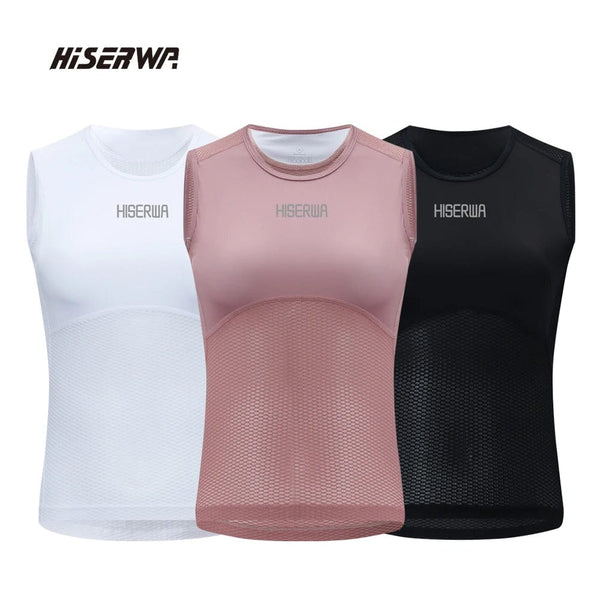 Planet Gates Women's Cycling Vest Mesh Breathable Quick Dry Cycling Base Layers Outdoors Sport Bicycle Sleeveless Underwear Road Bike Jersey