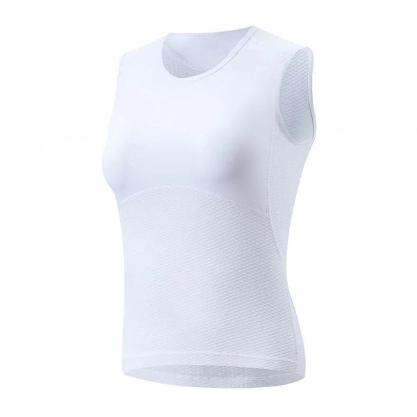 Planet Gates Women's Cycling Vest Mesh Breathable Quick Dry Cycling Base Layers Outdoors Sport Bicycle Sleeveless Underwear Road Bike Jersey