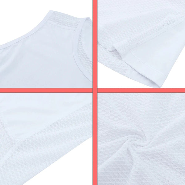 Planet Gates Women's Cycling Vest Mesh Breathable Quick Dry Cycling Base Layers Outdoors Sport Bicycle Sleeveless Underwear Road Bike Jersey