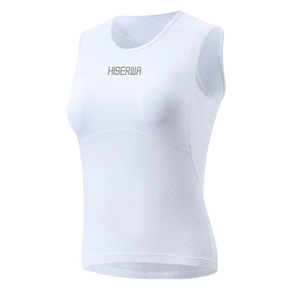 Planet Gates Women's Cycling Vest Mesh Breathable Quick Dry Cycling Base Layers Outdoors Sport Bicycle Sleeveless Underwear Road Bike Jersey