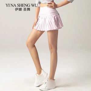 Planet Gates Women Sports Tennis Skirts Skirt Fitness Shorts High Waist Athletic Running Short Quick Dry Sport Skort Pocket Short Skirt New