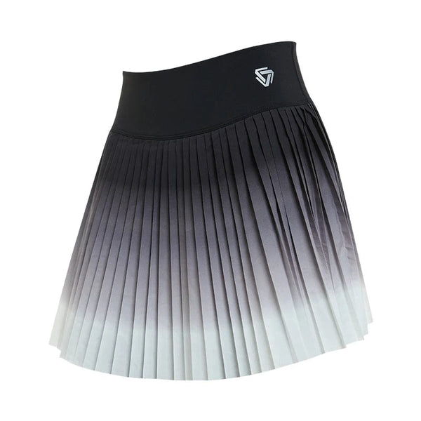 Planet Gates Women Summer Safe Tennis Skirts S-XXL Gym Golf Running Pleated skirt Girls Gradient Sports Fitness High Waist Skorts With Pocket