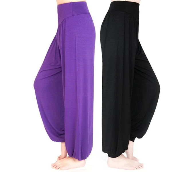 Planet Gates Women Yoga Pants Women Plus Size Sports Pants Yoga Leggings Colorful Bloomers Dance Yoga TaiChi Pants Modal WomenTrousers
