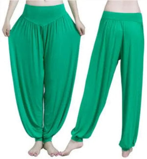 Planet Gates Women Yoga Pants Women Plus Size Sports Pants Yoga Leggings Colorful Bloomers Dance Yoga TaiChi Pants Modal WomenTrousers