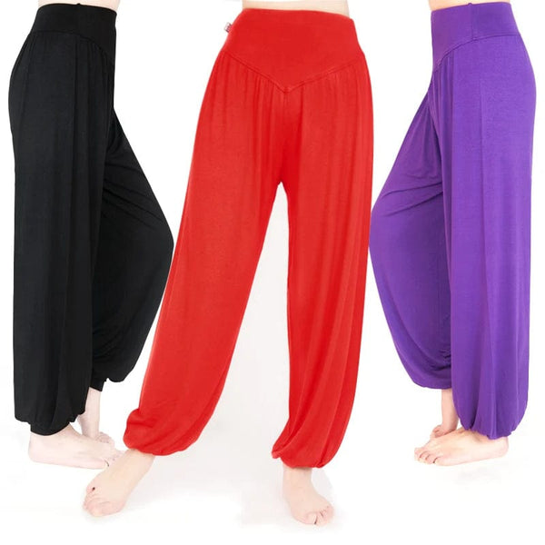 Planet Gates Women Yoga Pants Women Plus Size Sports Pants Yoga Leggings Colorful Bloomers Dance Yoga TaiChi Pants Modal WomenTrousers
