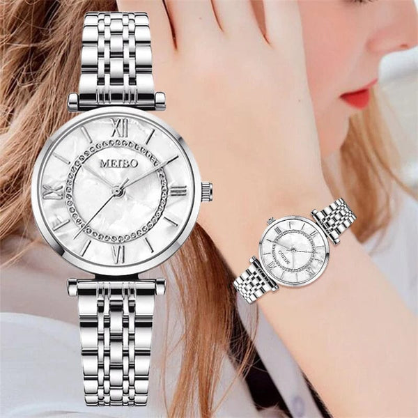 Planet Gates Womens Luxury Crystal Women Bracelet Watches Top Brand Fashion Diamond Ladies Quartz Watch Steel Female Wristwatch