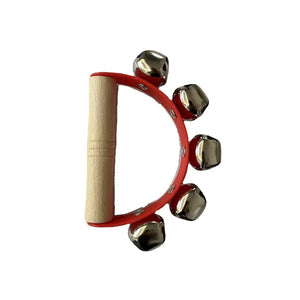 Planet Gates Wood handle Bell 70g Toddlers Early Education Castanet Sand Hammer Tambourine Kindergarten Orff Percussion Instrument Musical Toys for Baby 1pc
