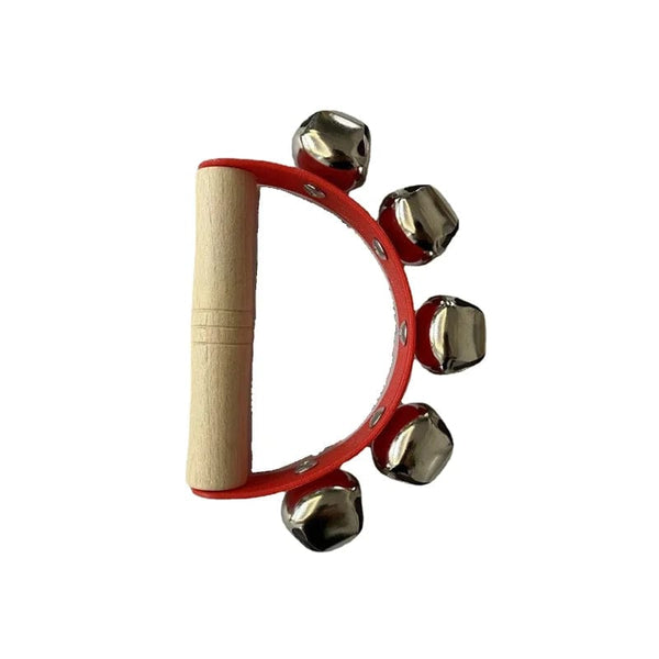 Planet Gates Wood handle Bell 70g Toddlers Early Education Castanet Sand Hammer Tambourine Kindergarten Orff Percussion Instrument Musical Toys for Baby 1pc