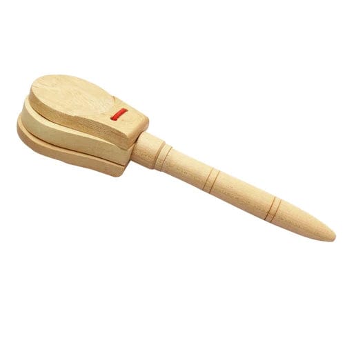 Planet Gates Wood handle Bell 70g Toddlers Early Education Castanet Sand Hammer Tambourine Kindergarten Orff Percussion Instrument Musical Toys for Baby 1pc